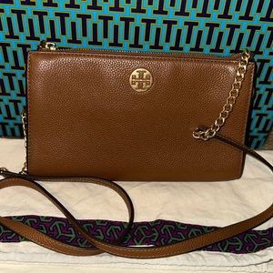 Tory Burch everly mini top zip cross body bag